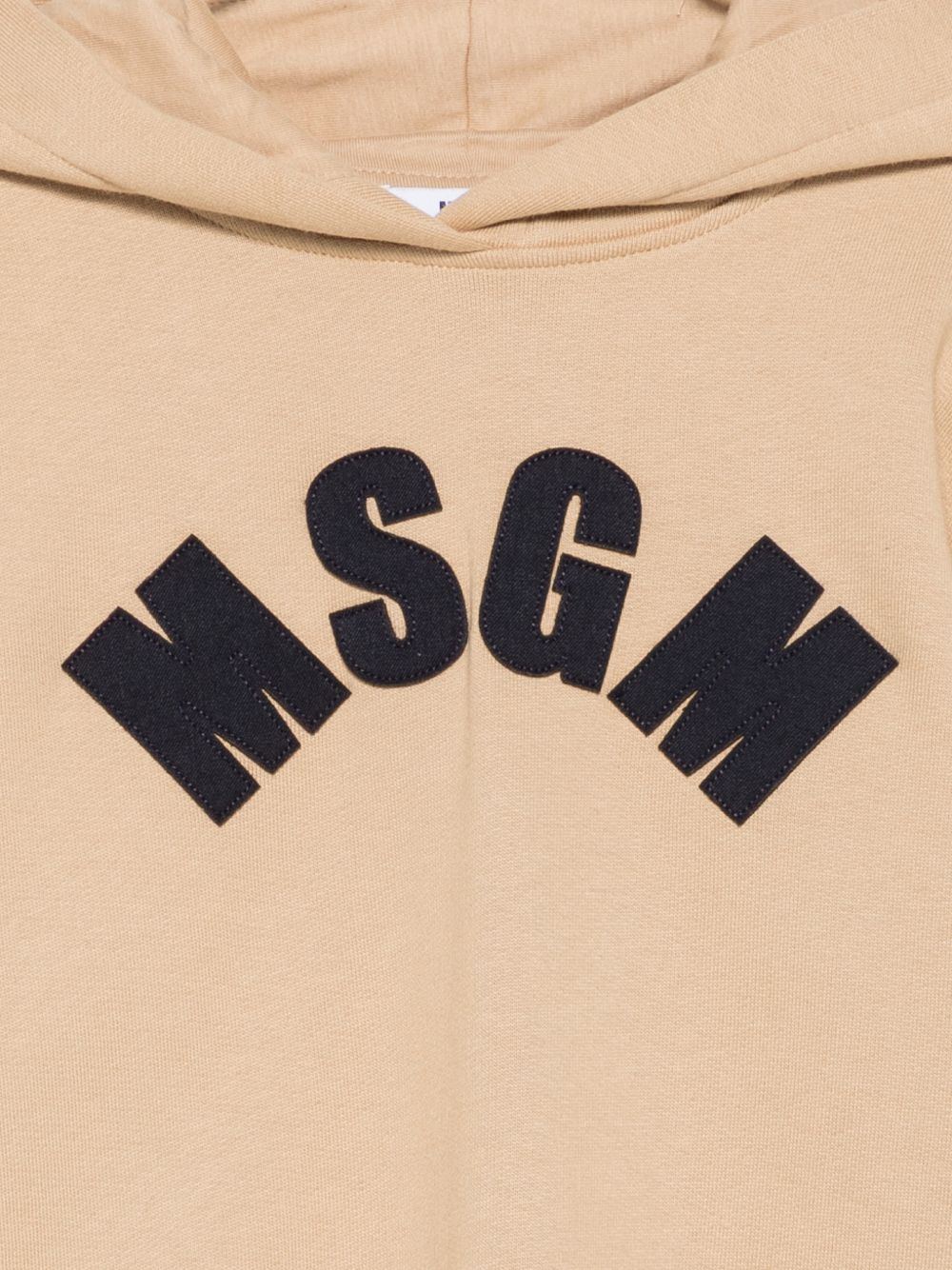 Felpa per bambina Msgm Kids beige con stampa logo sul davanti F6MSJGHS097 MS030 MSGM KIDS 