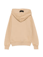 Felpa per bambina Msgm Kids beige con stampa logo sul davanti F6MSJGHS097 MS030 MSGM KIDS 