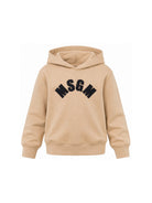 Felpa per bambina Msgm Kids beige con stampa logo sul davanti F6MSJGHS097 MS030 MSGM KIDS 