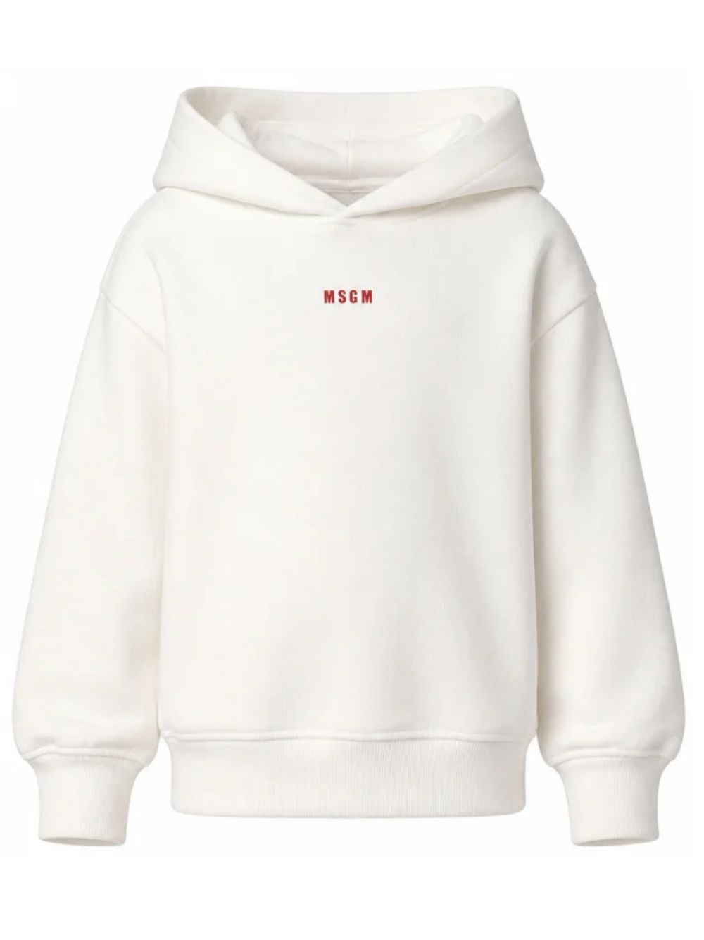 Felpa per bambina Msgm Kids bianca con stampa logo F6MSJGHS122 002 MSGM KIDS 