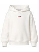Felpa per bambina Msgm Kids bianca con stampa logo F6MSJGHS122 002 MSGM KIDS 