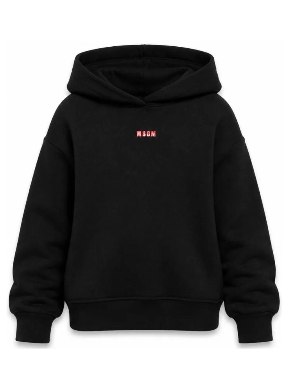 Felpa per bambina Msgm Kids nera con stampa logo sul davanti F6MSJGHS122 110 MSGM KIDS 