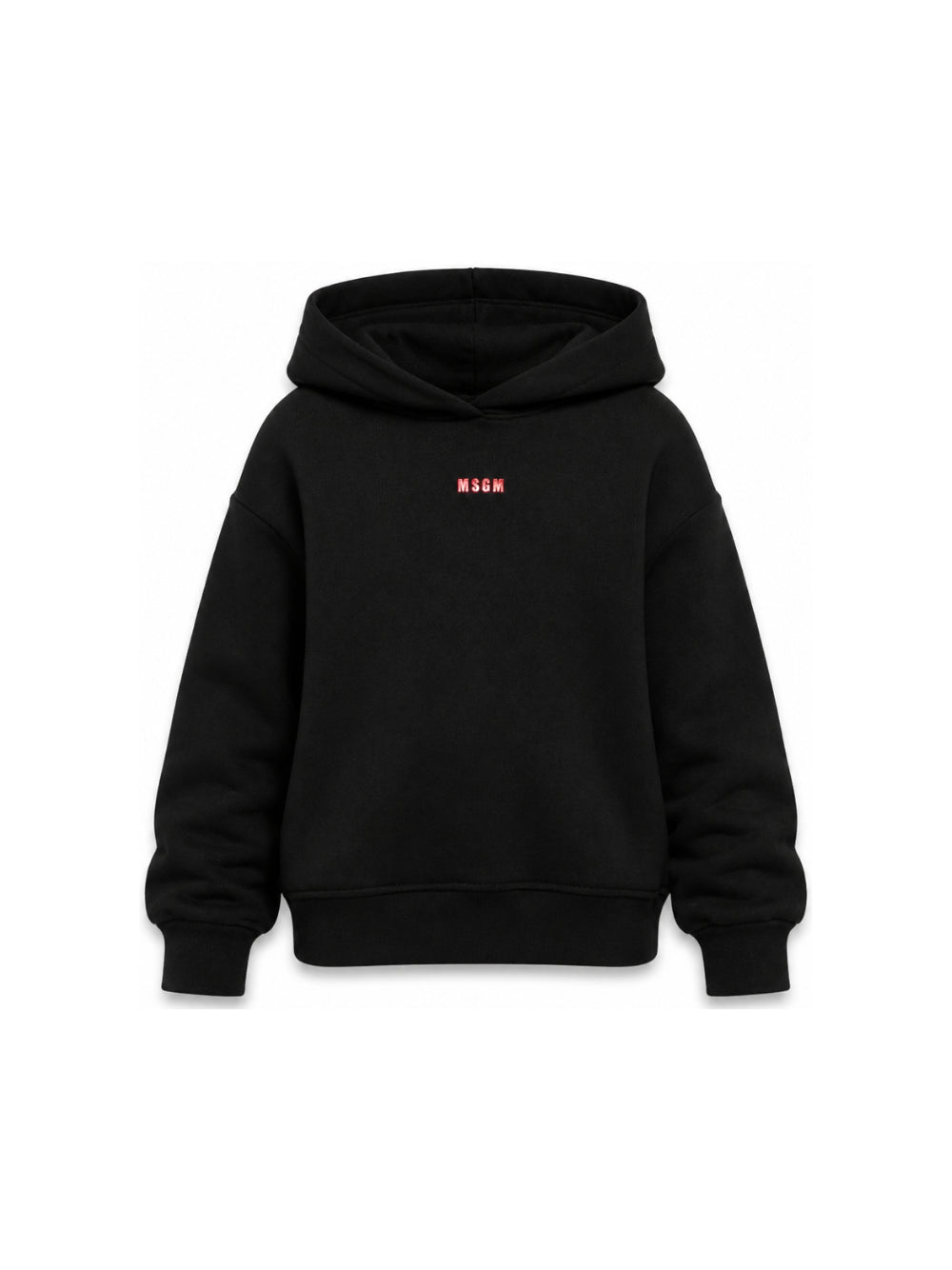 Felpa per bambina Msgm Kids nera con stampa logo sul davanti F6MSJGHS122 110 MSGM KIDS 