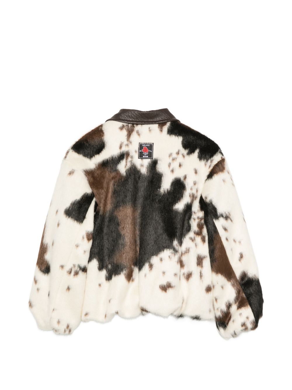 Giacca per bambina MSGM Kids multicolore con stampa mucca F6MSJGJK078 MS098 MSGM KIDS 