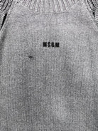 Maglione per bambina Msgm Kids grigio con logo ricamato sul davanti F6MSJGJP207 110 MSGM KIDS 