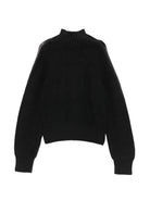Maglione per bambina Msgm Kids grigio con logo ricamato sul davanti F6MSJGJP207 110 MSGM KIDS 