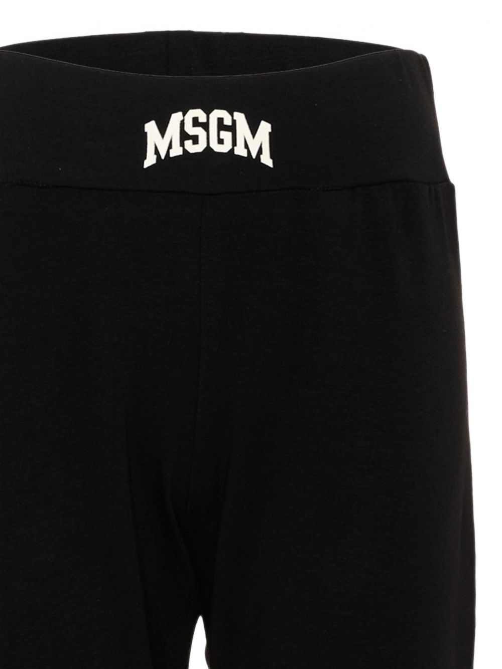 Pantalone per bambina Msgm Kids nero con orlo svasato F6MSJGLG031 110 MSGM KIDS 