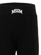 Pantalone per bambina Msgm Kids nero con orlo svasato F6MSJGLG031 110 MSGM KIDS 