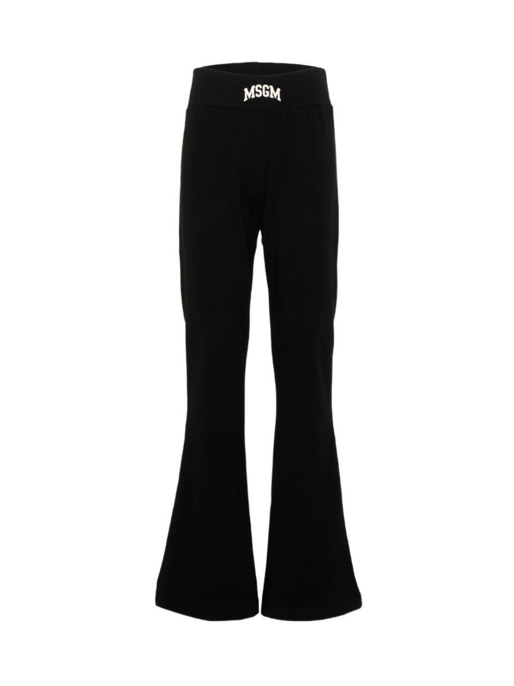 Pantalone per bambina Msgm Kids nero con orlo svasato F6MSJGLG031 110 MSGM KIDS 