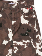 Pantaloni per bambino MSGM Kids camouflage multicolore logo ricamato sul davanti F6MSJGPA053 MS097 MSGM KIDS 