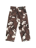 Pantaloni per bambino MSGM Kids camouflage multicolore logo ricamato sul davanti F6MSJGPA053 MS097 MSGM KIDS 
