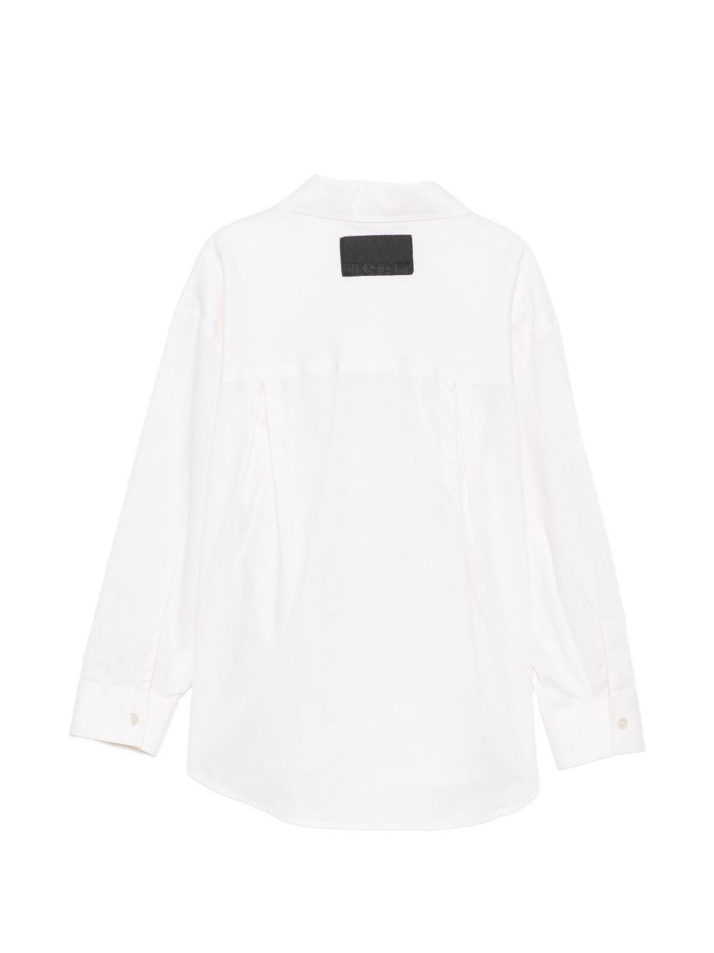 Camicia per bambina MSgm Kids bianca con cravatta e logo ricamato F6MSJGSI114 013 MSGM KIDS 