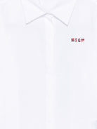 Camicia per bambina Msgm Kids bianca con colletto classico F6MSJGSI128 002 MSGM KIDS 