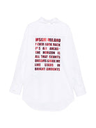 Camicia per bambina Msgm Kids bianca con colletto classico F6MSJGSI128 002 MSGM KIDS 