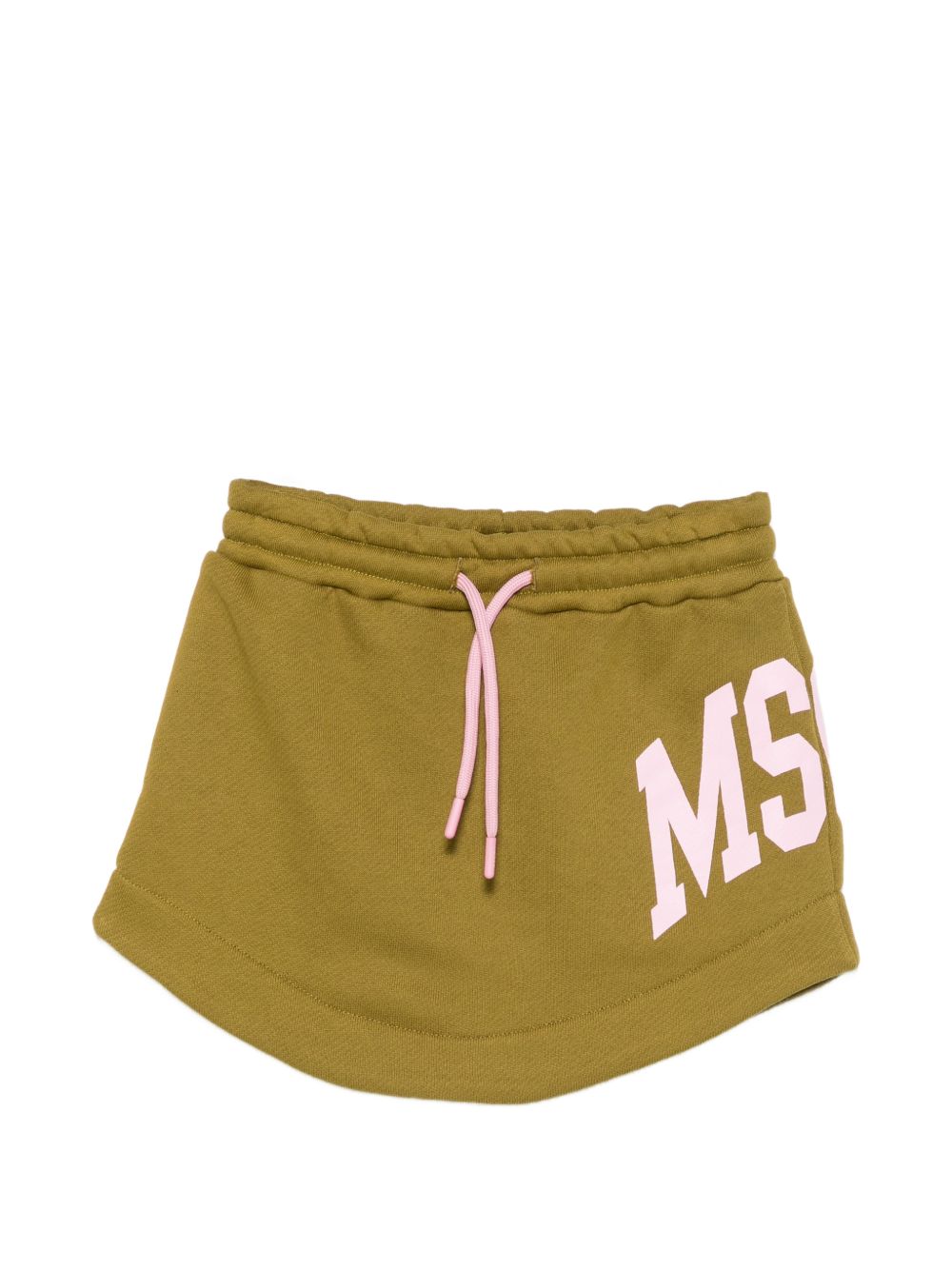 Gonna per bambina MSGM Kids verde con stampa logo F6MSJGSK033 MS089 MSGM KIDS 