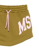 Gonna per bambina MSGM Kids verde con stampa logo F6MSJGSK033 MS089 MSGM KIDS 
