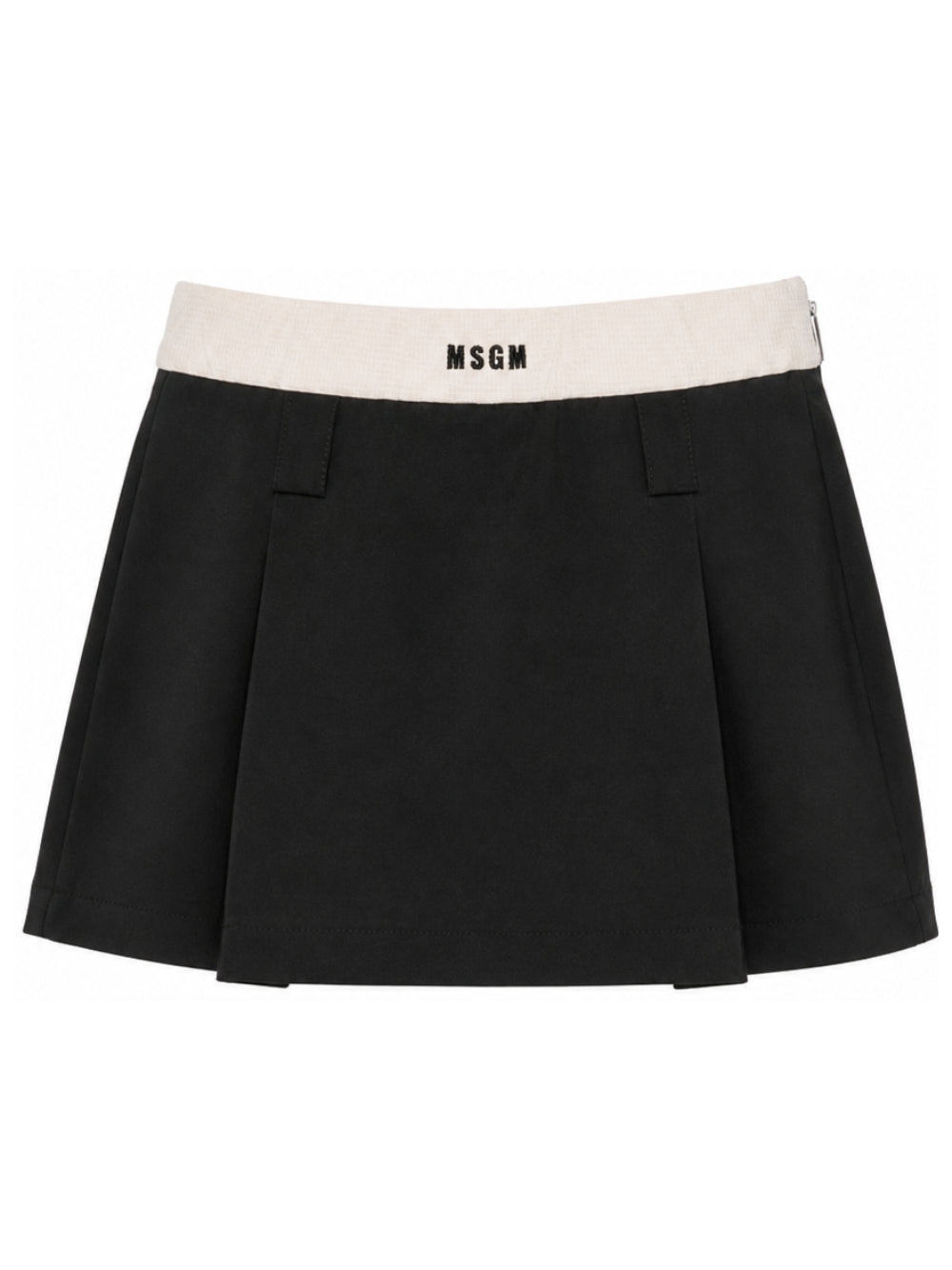 Gonna per bambina Msgm Kids nera con logo ricamato in vita F6MSJGSK101 110 MSGM KIDS 