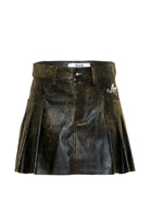 Gonna plissettata MSGM Kids nero con dettagli plissettati F6MSJGSK112 110 MSGM KIDS 