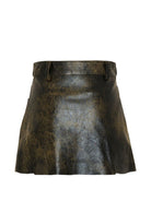 Gonna plissettata MSGM Kids nero con dettagli plissettati F6MSJGSK112 110 MSGM KIDS 