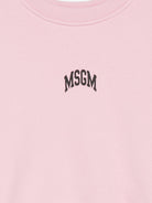 Felpa per bambina MSGM Kids rosa con stampa logo F6MSJGSW030 MS090 MSGM KIDS 