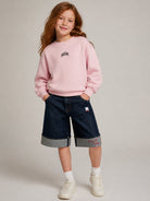 Felpa per bambina MSGM Kids rosa con stampa logo F6MSJGSW030 MS090 MSGM KIDS 