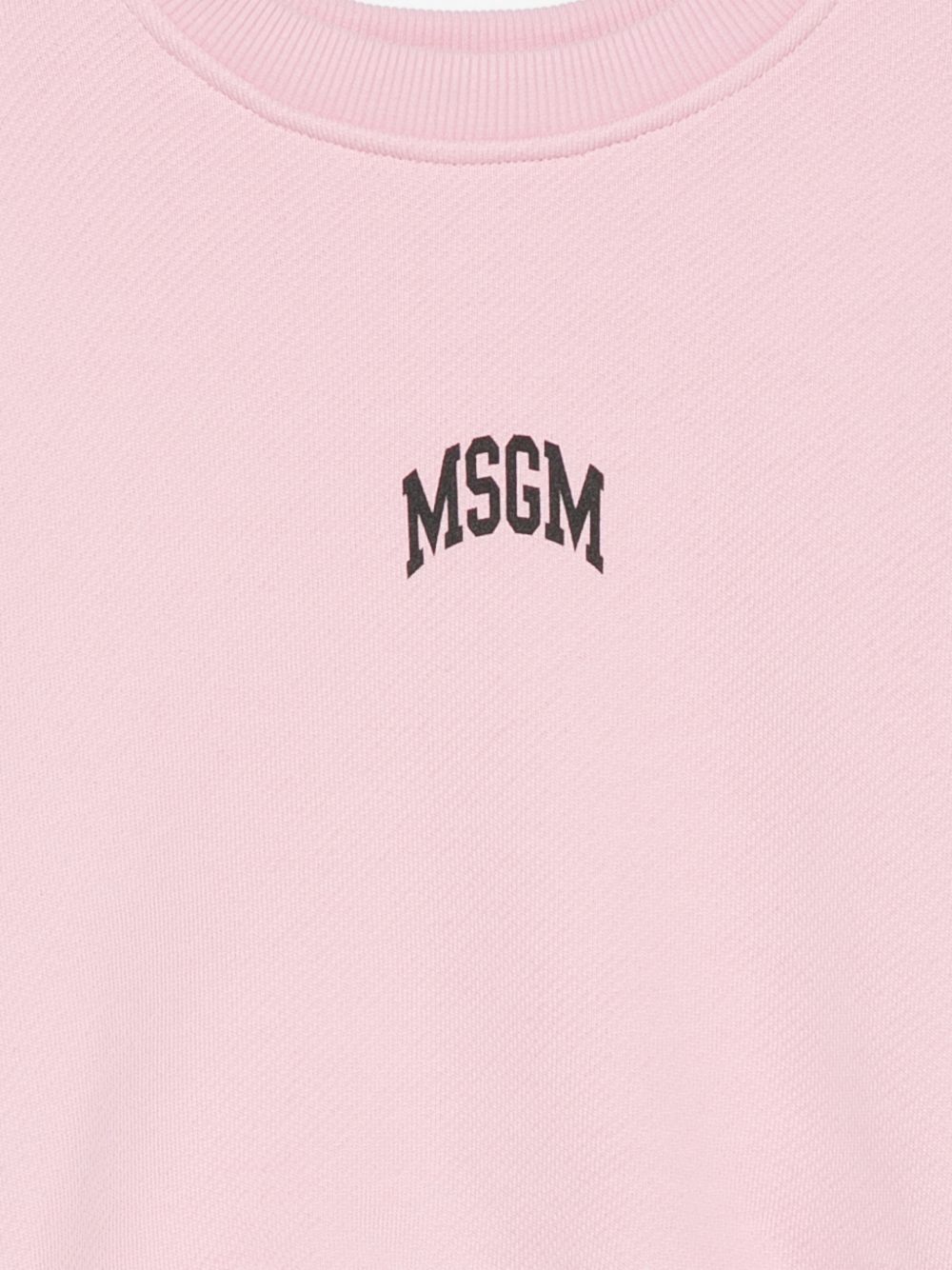 Felpa per bambina MSGM Kids rosa con stampa logo F6MSJGSW030 MS090 MSGM KIDS 