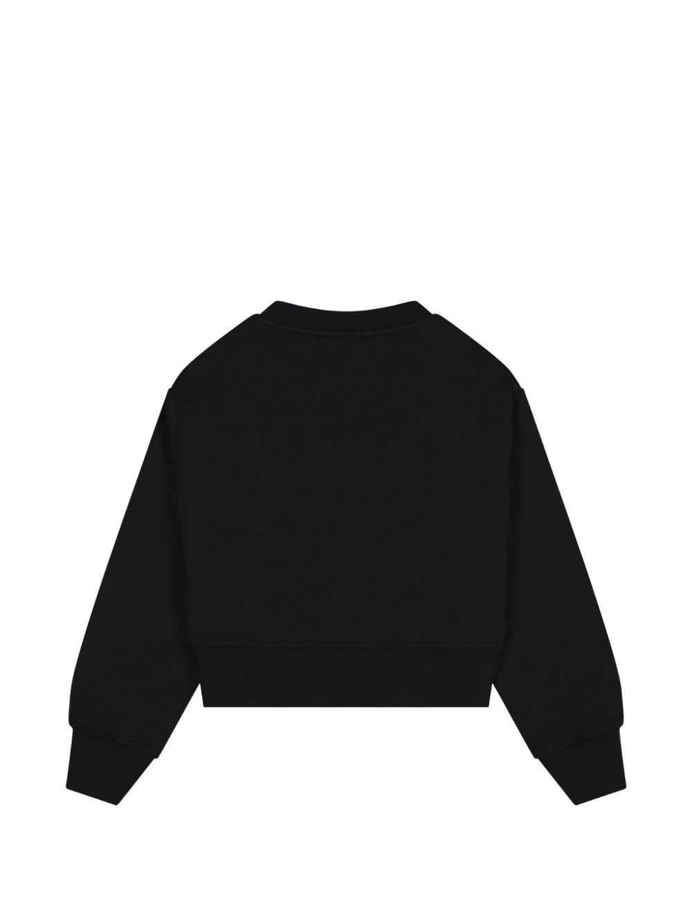 Felpa per bambina MSGM Kids nera con logo sul davanti F6MSJGSW047 110 MSGM KIDS 