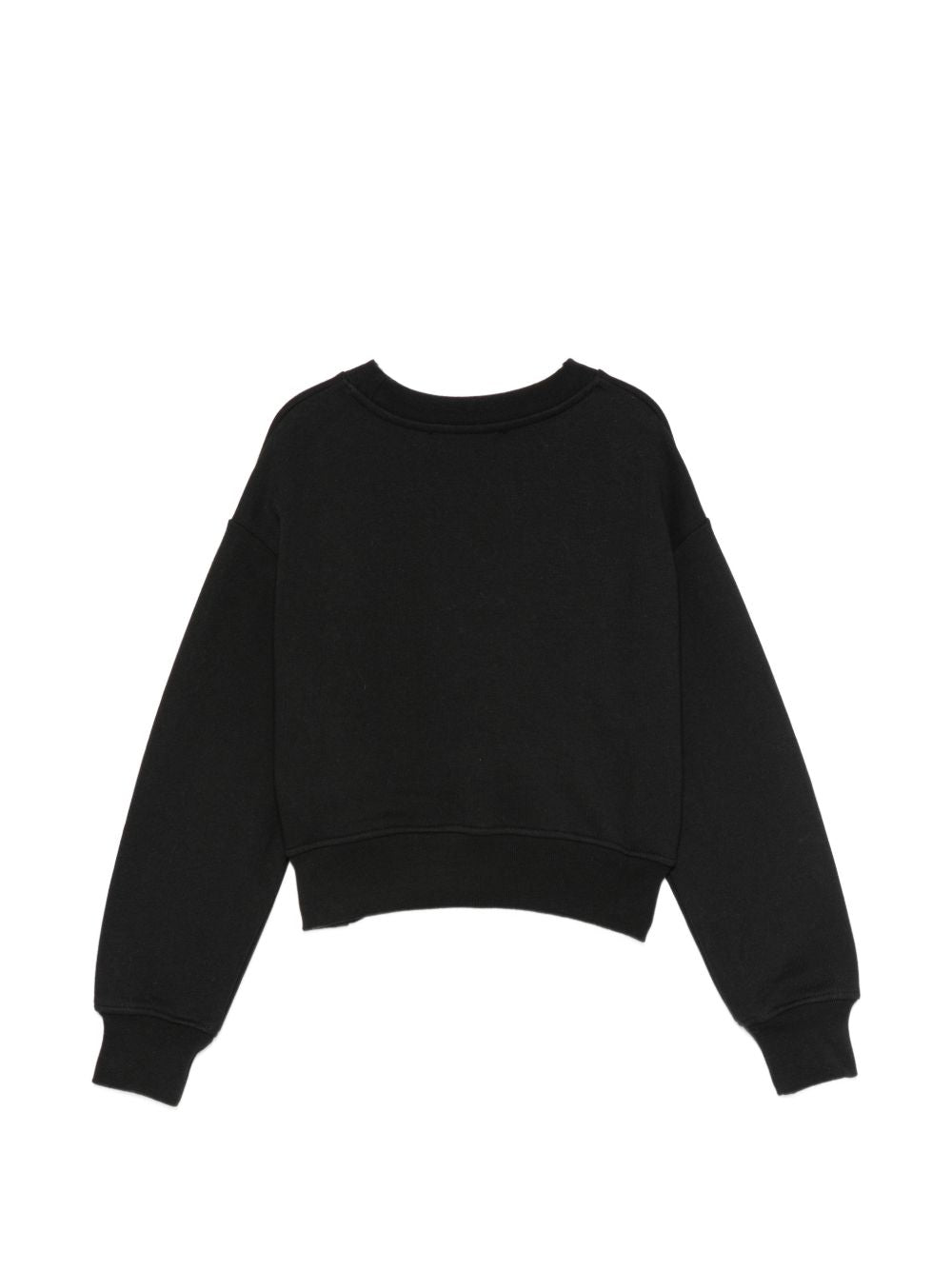 Felpa per bambina MSGM Kids nera con logo sul davanti F6MSJGSW047 MS092 MSGM KIDS 