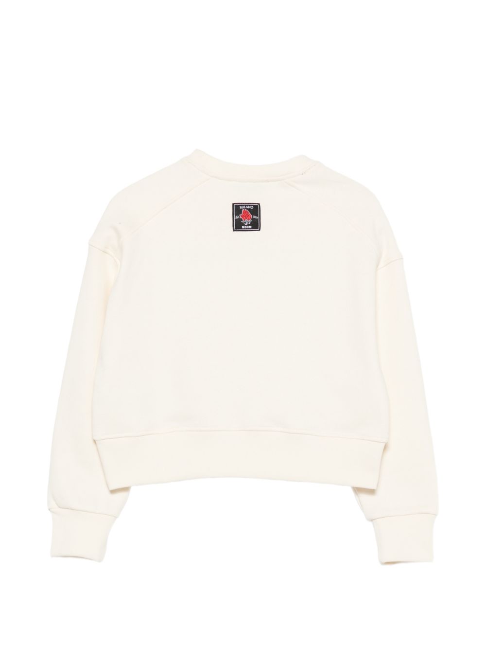 Felpa per bambina MSGM Kids beige con logo sul davanti F6MSJGSW068 013 MSGM KIDS 
