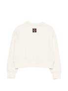 Felpa per bambina MSGM Kids beige con logo sul davanti F6MSJGSW068 013 MSGM KIDS 