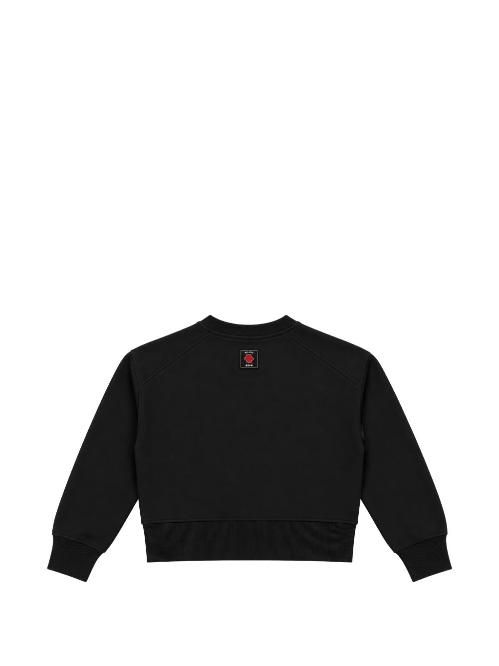 Felpa per bambina MSGM Kids nera con logo applicato F6MSJGSW068 110 MSGM KIDS 