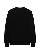 Felpa per bambina MSGM Kids nera con logo sul davanti F6MSJGSW208 110 MSGM KIDS 