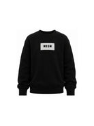 Felpa per bambina MSGM Kids nera con logo sul davanti F6MSJGSW208 110 MSGM KIDS 