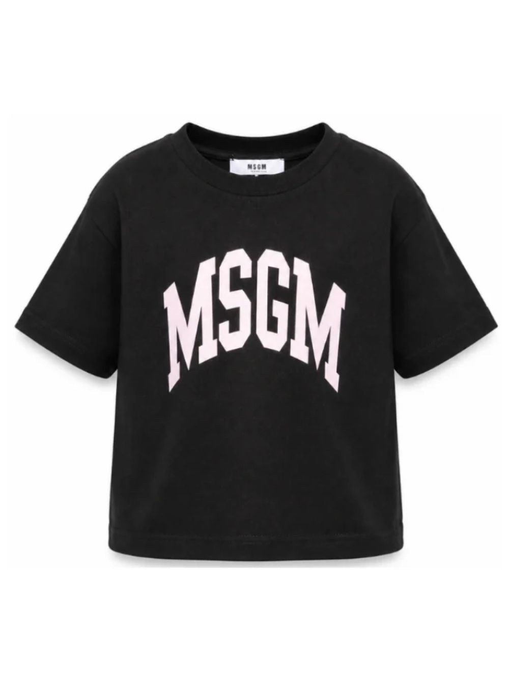 T-shirt per bambina MSGM Kids nera con stampa grafica F6MSJGTH042 110 MSGM KIDS 