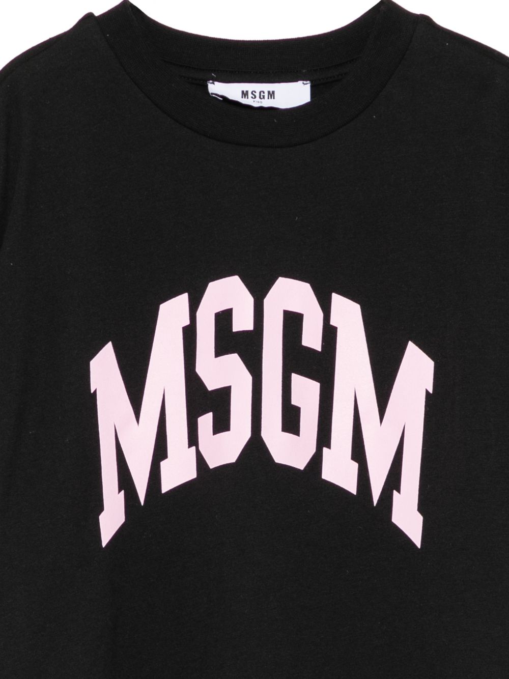 T-shirt per bambina MSGM Kids nera con stampa grafica F6MSJGTH042 110 MSGM KIDS 