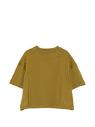 T-shirt per bambina MSGM Kids verde con design crop F6MSJGTH042 MS089 MSGM KIDS 