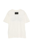 T-shirt per bambina MSGM Kids bianca con patch logo F6MSJGTH096 013/05 MSGM KIDS 