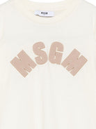 T-shirt per bambina MSGM Kids bianca con patch logo F6MSJGTH096 MS059 MSGM KIDS 