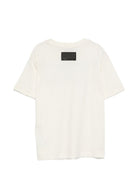 T-shirt per bambina MSGM Kids bianca con patch logo F6MSJGTH096 MS059 MSGM KIDS 