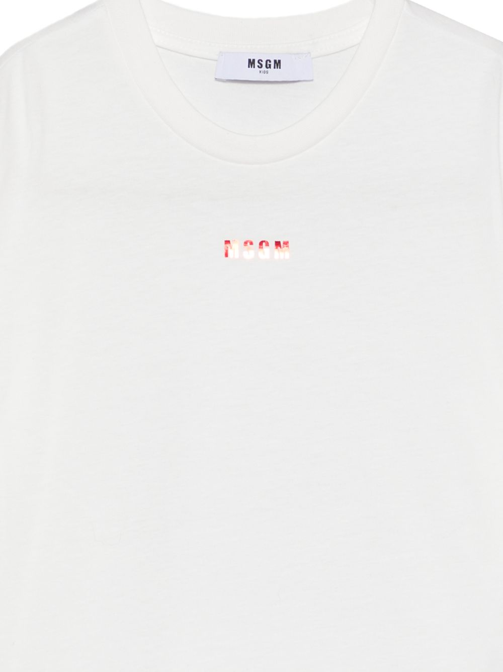 T-shirt per bambina MSGM Kids bianca con stampa grafica sul retro F6MSJGTH121 002 MSGM KIDS 