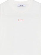 T-shirt per bambina MSGM Kids bianca con stampa grafica sul retro F6MSJGTH121 002 MSGM KIDS 