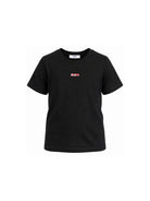 T-shirt per bambino MSGM Kids nera con logo sul davanti F6MSJGTH121 110 MSGM KIDS 