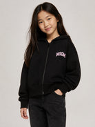 Felpa per bambina MSGM Kids nera con logo sul davanti F6MSJGZH032 110 MSGM KIDS 