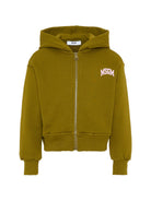Felpa per bambina MSGM Kids verde con logo sul davanti F6MSJGZH032 MS089 MSGM KIDS 