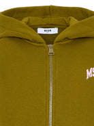 Felpa per bambina MSGM Kids verde con logo sul davanti F6MSJGZH032 MS089 MSGM KIDS 