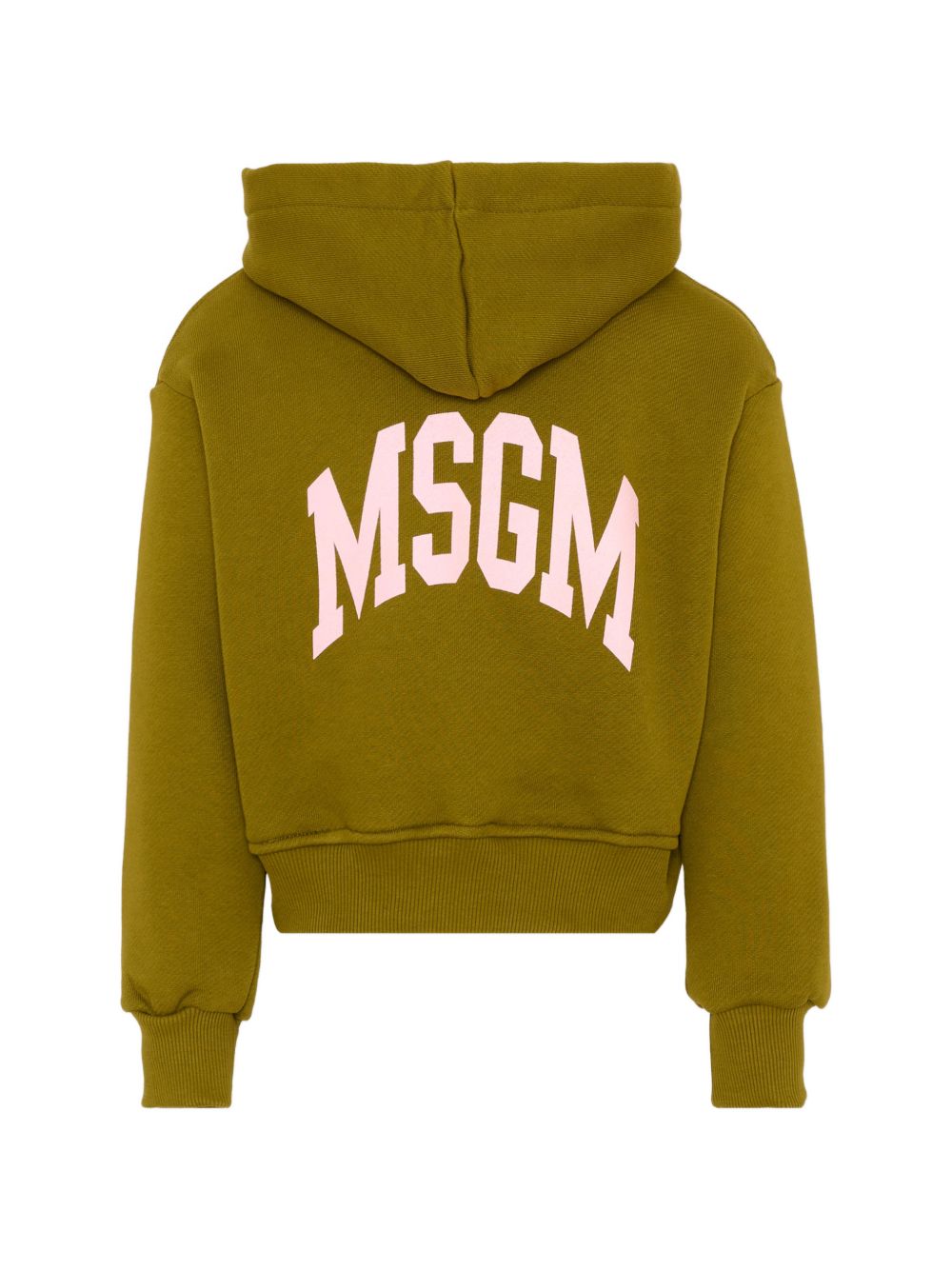 Felpa per bambina MSGM Kids verde con logo sul davanti F6MSJGZH032 MS089 MSGM KIDS 