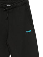 Pantatuta per bambino Msgm Kids nera con due tasche laterali a fessura F6MSJUFP305 110 MSGM KIDS 