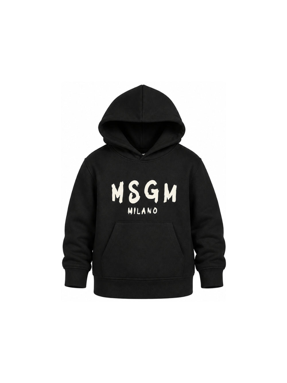 Felpa per bambino MSGM Kids nera con logo sul davanti F6MSJUHS011 110 MSGM KIDS 