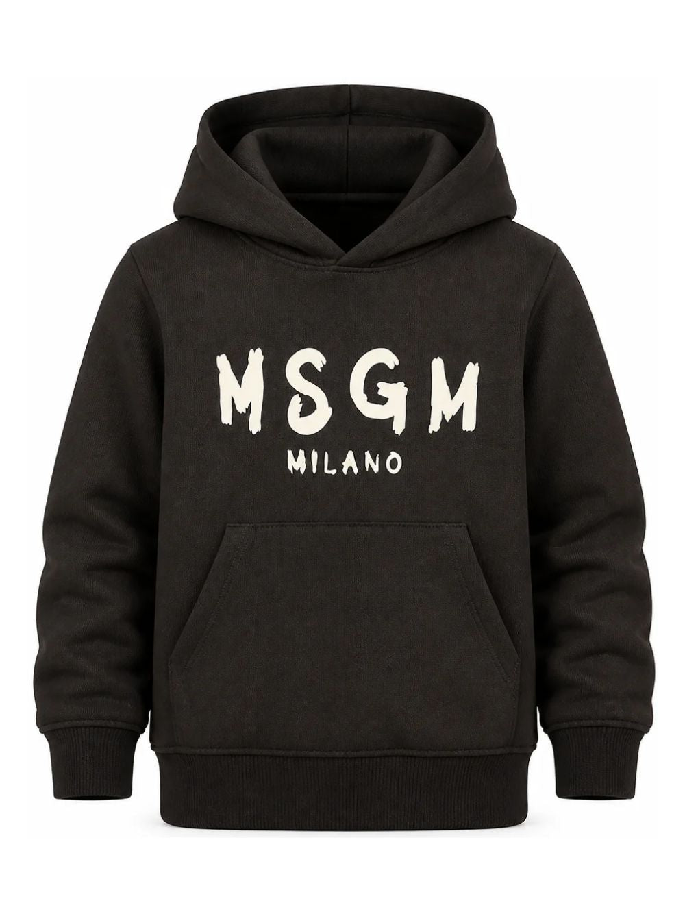 Felpa per bambino MSGM Kids marrone con logo sul davanti F6MSJUHS011 943 MSGM KIDS 
