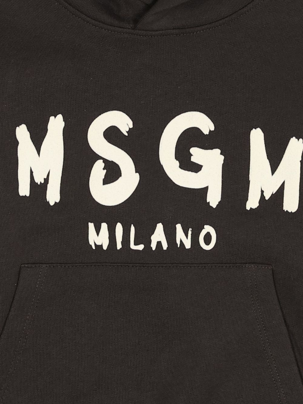 Felpa per bambino MSGM Kids nera con logo sul davanti F6MSJUHS011 943 MSGM KIDS 